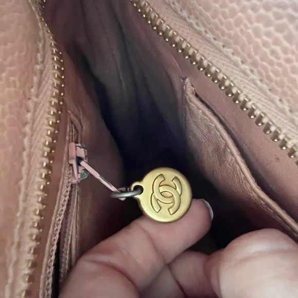 Chanel Quilted Caviar Leather Medallion Tote - Picture 14 of 16